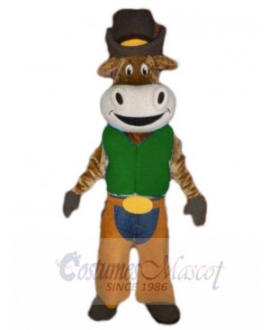 Cowboy Ox Cattle mascot costume