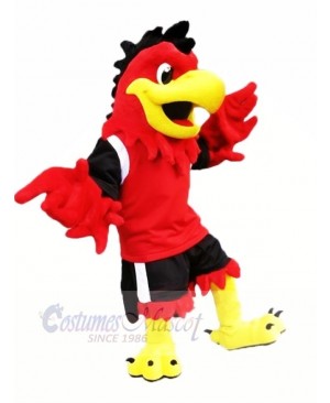 Red Cool Eagle Mascot Costumes Cartoon