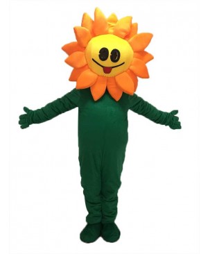 New Orange Sunflower Mascot Costume