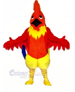 Funny Red Rooster Mascot Costumes Cartoon