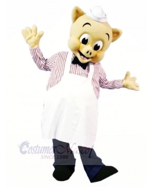 High Quality Chef Pig Mascot Costumes Cartoon	