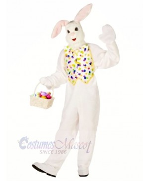 White Easter Bunny Adult Mascot Costumes Animal	