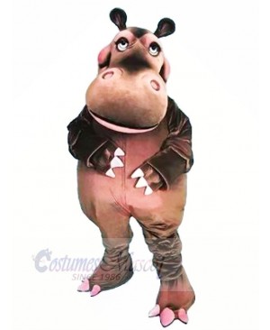 Happy Hippo Mascot Costumes Cartoon	