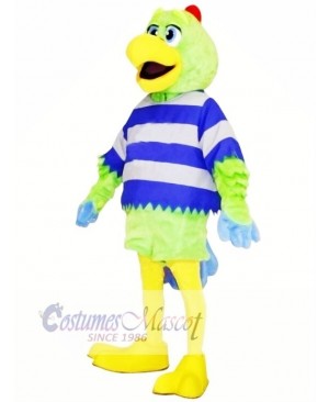 Green Parrot with Yellow Beak Mascot Costumes Animal