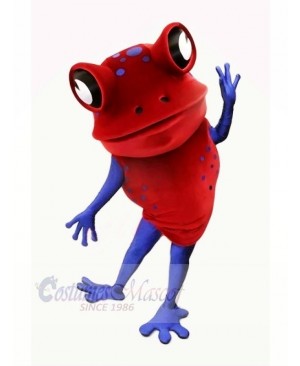 Red Funny Frog Mascot Costumes Cartoon