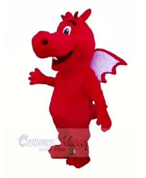 Red Lightweight Dragon Mascot Costumes Cartoon	