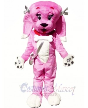 Cute Pink Dog Mascot Costumes Animal