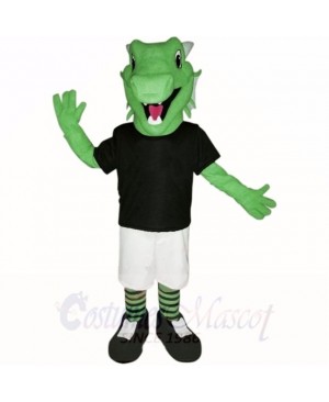 Green Lightweight Dragon with Black Shirt Mascot Costumes School