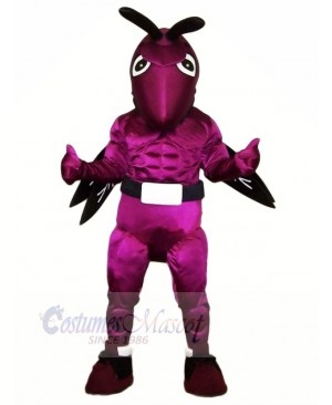 Power Purple Hornet Mascot Costumes Cartoon