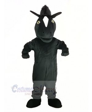 Black Mustang Horse Mascot Costume Animal