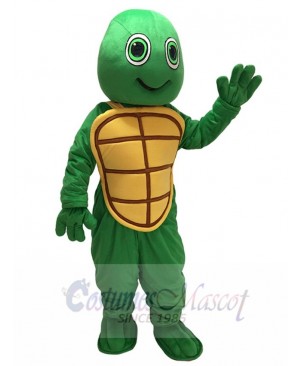 New Green Happy Turtle Mascot Costume