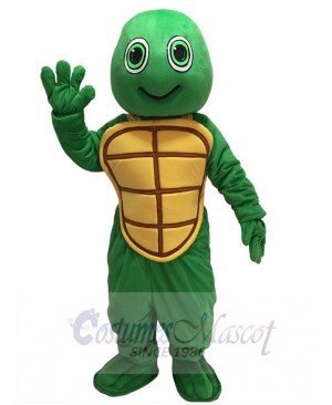 New Green Happy Turtle Mascot Costume