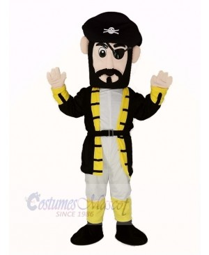 Yellow Cuff Captain Blythe Pirate Mascot Costume