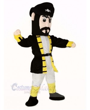 Yellow Cuff Captain Blythe Pirate Mascot Costume
