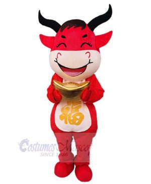 Cow mascot costume