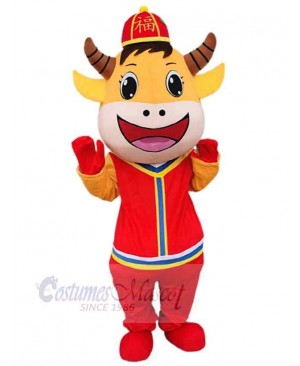 Cow mascot costume