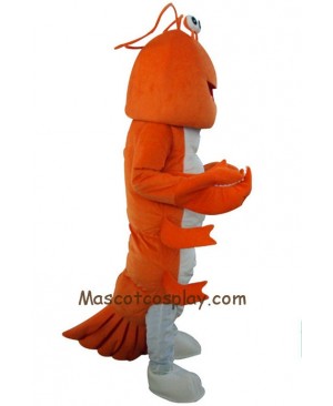 Orange Lobster Mascot Character Costume Fancy Dress Outfit