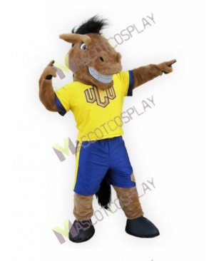 New Sport Team Broncho Horse Mascot Costume