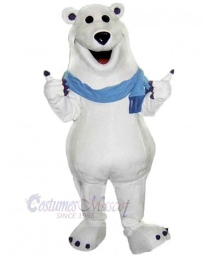 Friendly White Bear Mascot Costume For Adults Mascot Heads