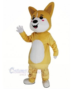 Yellow Lucky Dog Shiba Inu Akita Mascot Costume Animal