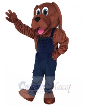 Cute Bloodhound Dog Mascot Costume