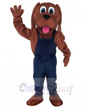 Cute Bloodhound Dog Mascot Costume