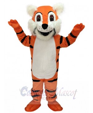 Cute Orange Toby Tiger Mascot Costume