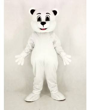 Johnnie Polar Bear Mascot Costume Cartoon