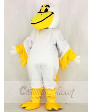 Realistic Cute Peter Pelican Mascot Costume Cartoon