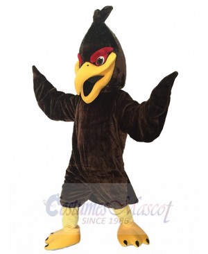 Fierce Short Hair Brown Hawk Falcon Eagle Mascot Costume
