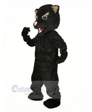 Black Muscle Panther Mascot Costume