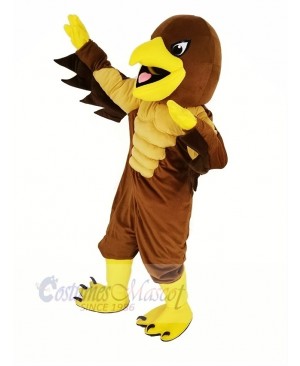 Brown Muscle Mighty Golden Eagle Mascot Costume Animal