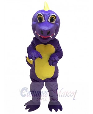 Purple Dunkan Dragon Mascot Costume