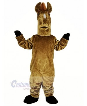 Brown Mustang Mascot Costume Animal	