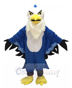 Fierce Blue Thunderbird Mascot Costume