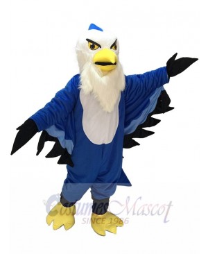 Fierce Blue Thunderbird Mascot Costume