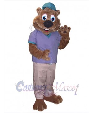 Beaver mascot costume