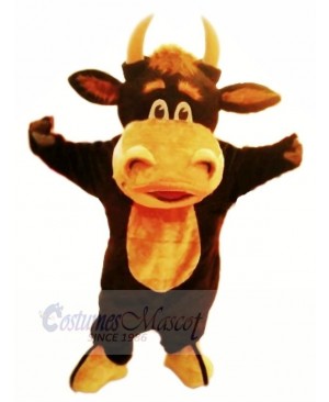 Happy Bull Mascot Costumes Cartoon	