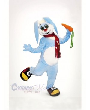 Cute Blue Rabbit Mascot Costumes Animal	