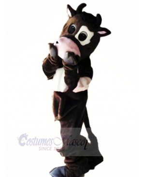 Shy Cow Mascot Costumes Cartoon