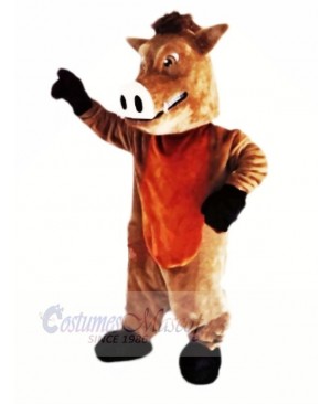 Fierce Brown Boar Mascot Costumes Cheap