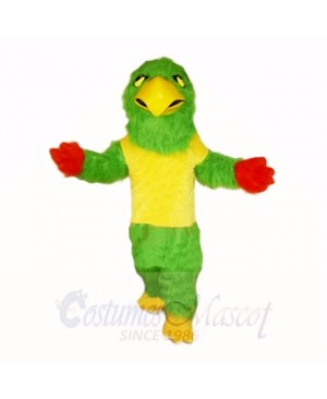 Green Falcon with Yellow Shirt Mascot Costumes School