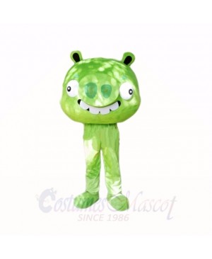Green Pig Mascot Costumes Cartoon