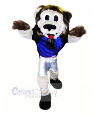 Grey Lion Mascot Costumes Adult