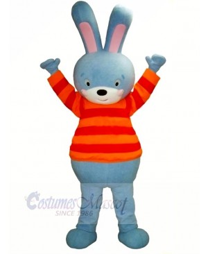 Blue Bunny Mascot Costumes Cartoon	