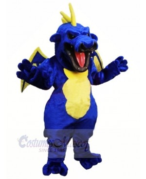 Fierce Blue Dragon Mascot Costumes Cartoon 	