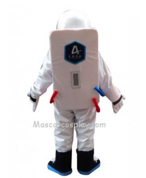 Astronaut Space Suit with Backpack Mascot Costume Fancy Dress Outfit