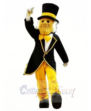 Gentleman with Hat Mascot Costume