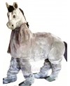 Cute Grey New 2 Person Horse Mascot Costume