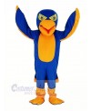 Royal Blue and Orange Falcon Mascot Costume Animal